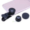 3 in 1 Fish Eye+ Wide Angle+ Macro Camera Lens Kit for Phone (Black) SN9F