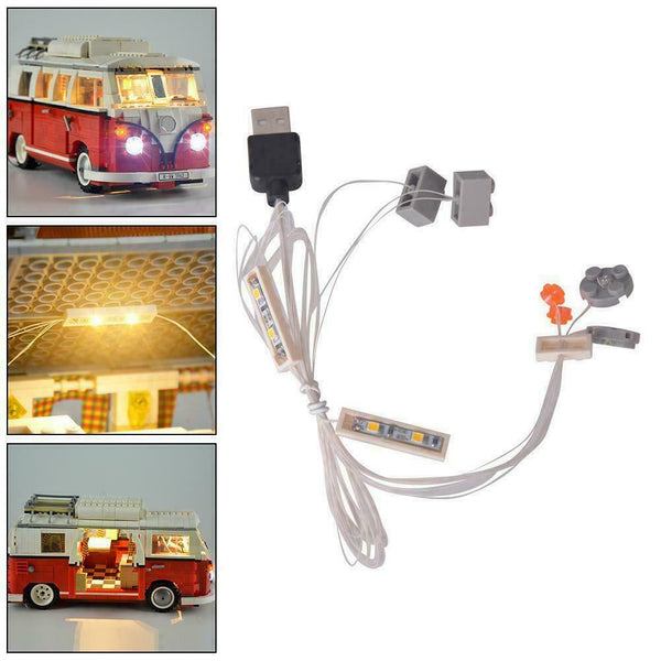 Updated Led Light Kit For LEGO 10220 & 21001 Camper Bricks T1 VW Van Lighti B6Y3