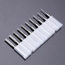 Useful 10X Corn Teeth Carbide Tip End Milling Cutter Router Drill Bit 0.8~3.17mm
