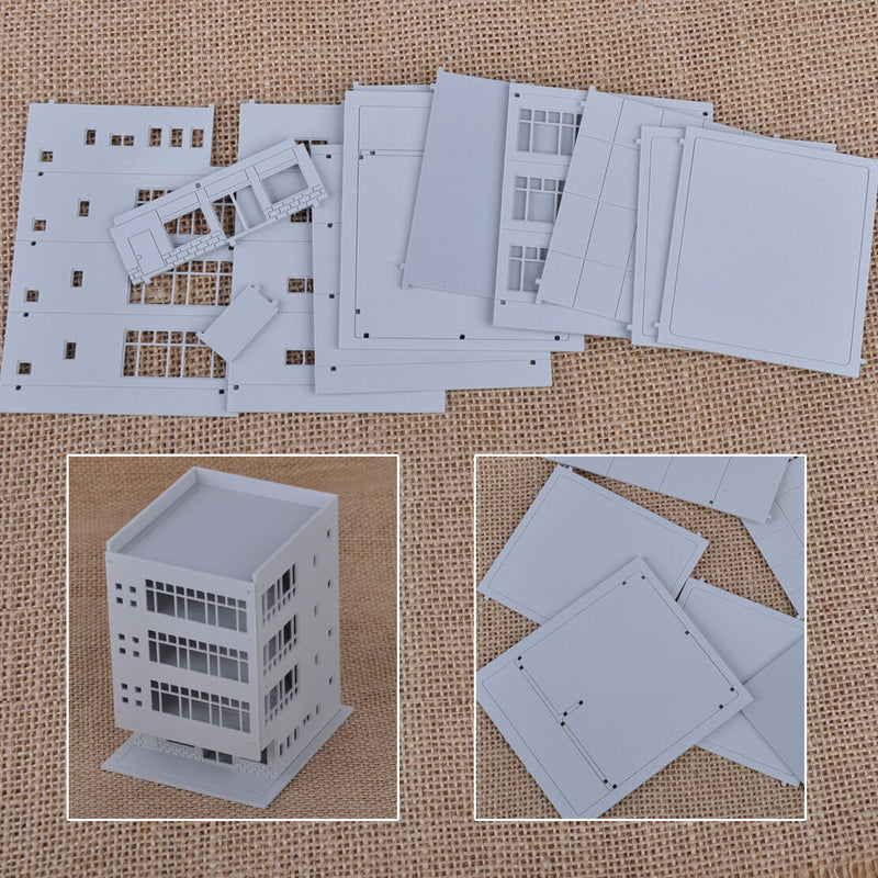 1:150 Scale Railway Outland Modern 4-Story Office City Building House Apartment