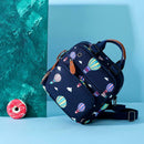 Mummy Balloon Printed Diaper Bag Waterproof Maternity Baby Backpack (Blue)