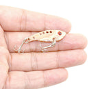 Lot 4pcs Metal Fishing Lures 3.5cm 3.2g Bass Spoon Crank Bait Tackle