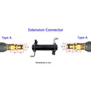 3x Plastic Extension Hose Connector for Karcher K2 - High Pressure Cleaner