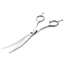 7" Stainless Steel Pet Dog Cat Grooming Curved Scissors Shears Hair Cutting