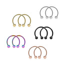 20pcs Stainless Steel  Hoop Nose Rings Earring Septum Piercing Ring