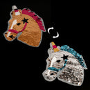 horse   reversible change color sequins sew on patches diy applique cr JR