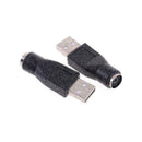 3x Adapter Converter Connector For PC Keyboard Mouse Female Adapter Convert G7Y1