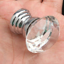 Pack of 10 Crystal Glass 30mm Diamond Shape Cabinet Knob Drawer Pull Hand