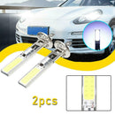 2Pcs Car H1 COB LED Headlight Hi/Lo Beam DRL Driving Light Lamp Bulb White 6000K