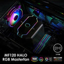 Cooler Master MF120 12cm DC 12V ARGB 4-Pin PWM Quiet Fan for Computer Case