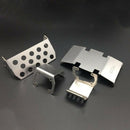 Stainless Steel Chassis Armor Protection Skid Plate for 1/10 RC Crawler Acc