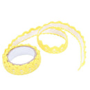 1x Lace Ribbon Gift Ribbon Self-adhesive Lace Decor Wedding Christmas DIY D T4B5