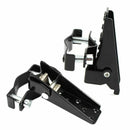 New 1-pair black steel motorcycle bike Accessories Frame Foot-pedal folding