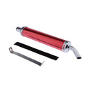 Motorcycle 28MM Red Muffler Exhaust Silencer 50 110 125 cc Dirt Bike ATV