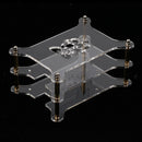 2Set Clear Acrylic Cluster Case 2 Layer Shelf Stack For Raspberry Pi 3/2