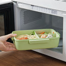 Portable Lunch Box Independent Grid Rectangular Lunch Box Leakproof Food Co