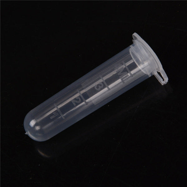 30x 5ml Plastic Centrifuge Lab Test Tube Vial Sample Container Bottle with  ME