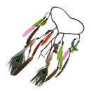 Women Girl BOHO Colorful Feather Peacock Hair head band Headband Prop