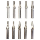 10Pcs/Set Stainless Steel Assorted Tattoo Nozzle Tip For Tattoo Needles Set  ME