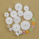75 Kinds Plastic Shaft Single Double Reduction Crown Worm Gear Kit For Robot DIY