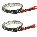 2x Cool White 12 LEDs 30cm/11.8" 5050 SMD LED Strip Waterproof Light 12V Ca D8M7