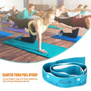 8-Loop Elastic Yoga Pull Strap Stretch Band Fitness Resistance Bands (Blue)