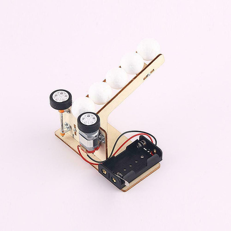 Electric Ball Pitching Machine Kits Children DIY Science Educational Toys