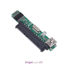 2.5" SATA Female HDD SSD USB 2.0 To 7+15Pin SATA Adapter Converter