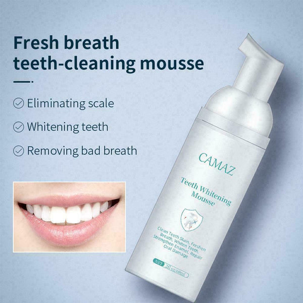 Remove Tooth Stains Whitening Fine Toothpaste Mousse Nice Teeth Cleaning O6C4