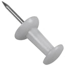 Plastic Head Push Pins Color White Pack of 100 J5I2