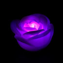 7 Color Romantic Changing LED Floating Rose Flower Candle Night Light