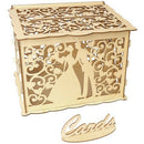 Hollow Design Diy Wedding Card Box With Lock And Card Sign Gift Card Diy Ru