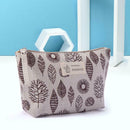 Printed Cosmetic Bag Canvas Purse Zip Makeup Wash Storage Pouch (Style 8) A