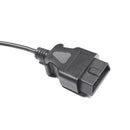 16 Pin OBD2 Male to 9-pin Serial Port to Interface Diagnostic Cable Adapter