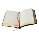 Black Artificial Leather A6 Paper Size Notebook Portable Blank Notebook Diary
