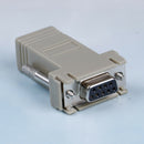 Extender F/F female DB9 female to RJ45 RS232 Female Adapter Connector Convert lj