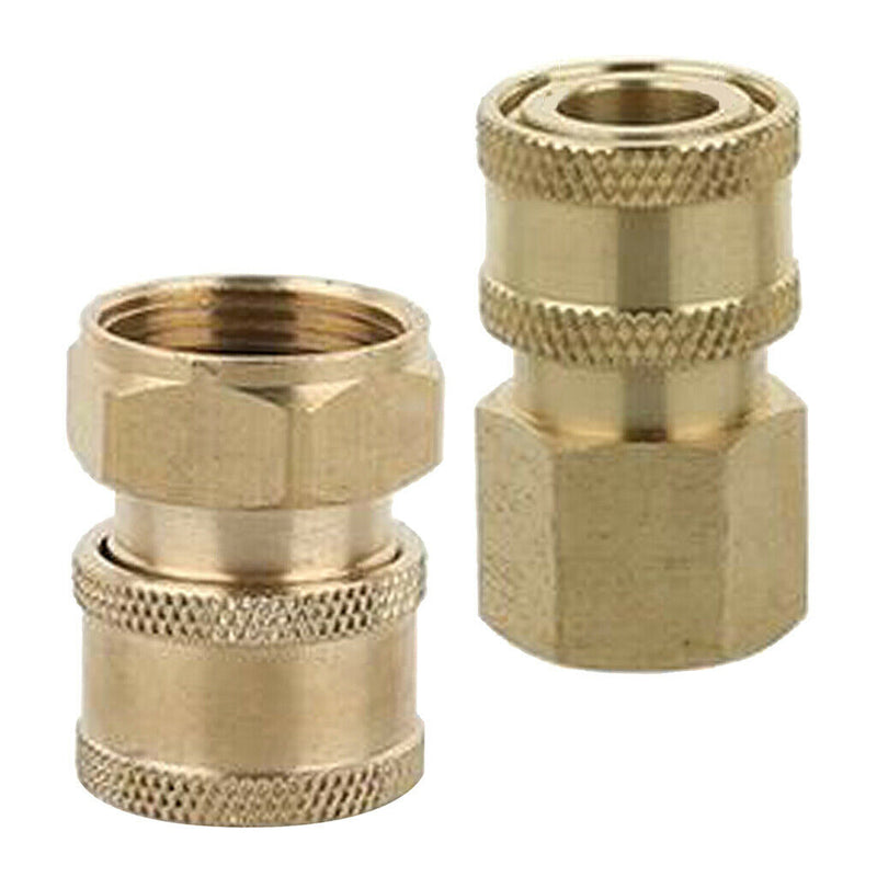 2pcs Quick Connect Coupler Adapter Pressure Washer Hose Connector M18x1.5mm /