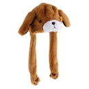 Bear Hat Ear Moving Jumping Hat Funny Lovely Plush Hat Cap For Women Girls