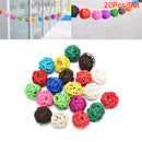20Pcs 3CM Colorful Rattan Ball DIY Making Craft Wedding Party Home Decorati BX
