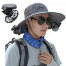 Clip On Cap Solar Fan For Outdoor Sports Sun Energy Power Cooling Fans