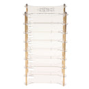 Clear Acrylic Cluster Case 8 Layer Shelf Stack For Raspberry Pi 3/2 B and B+