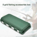 Fishing Tackle Box Fishing Hook 8 Compartment Storage Tackle Fishing Box B1K2