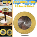 4.9 inch Circle Tool Movable Measurement Stainless Drawing Creative Ruler C6Q5