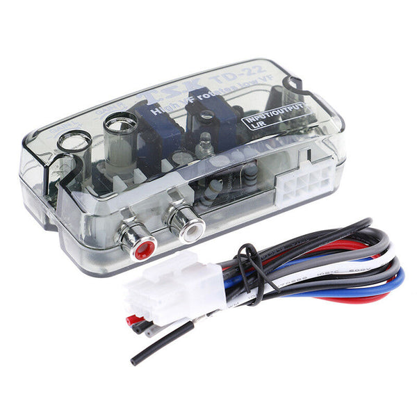 Car Stereo Audio RCA Line-Out Speaker Level Converter HI-LOW to RCA Delay ME