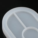 Concrete Oval Mold Ashtray Coaster Square Flexible Silicone Tray Mold EpoxyB Kw