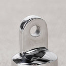 2Pcs Stainless Steel 7/8'' Pipe Eye End Cap Bimini Top Fitting Hardware For