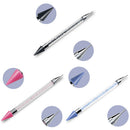 Dual-Ended Dotting Pen Rhinestone Picker Wax Pencil Manicure Nail Art Tool  Z