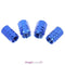 4pcs Aluminum Alloy Car Wheel Tire Valve Air Caps Stem Covers (Blue)