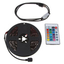 DC 5V USB LED RGB Strip Light TV Back Lighting with 24-Key Remote 5 meters