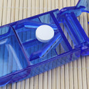 Rectangular cutting device Pill Boxes Holder Medicine Storage Organizer V9W4